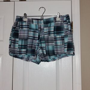 British Khaki plaid  shorts  sz 8